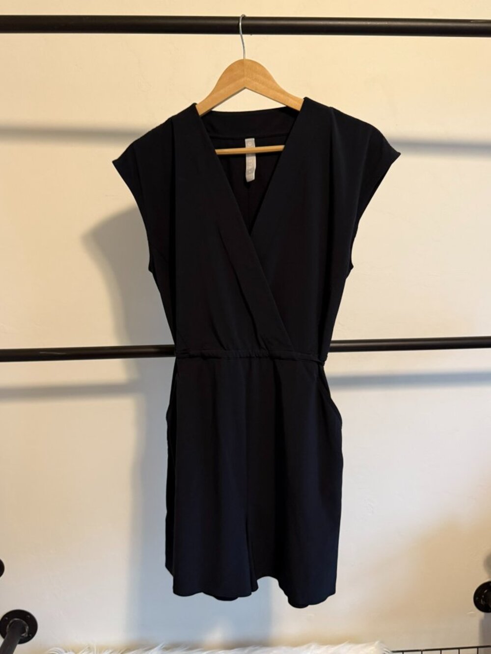 Athleta Marlow Featherweight Stretch Black Romper S - Picture 8 of 15